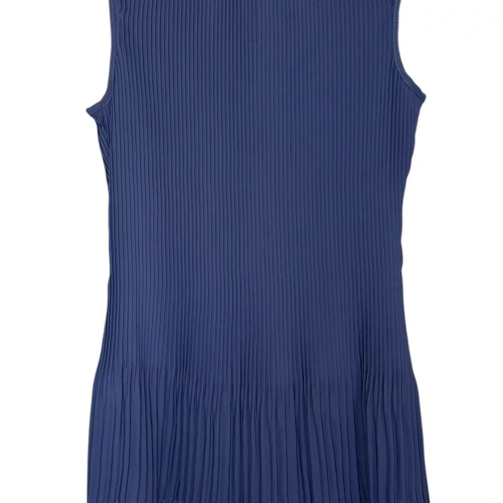 Donna Karan New York  Women’s Sz L Sleeveless Pleated Tie Neck Top NWT - Picture 5 of 9